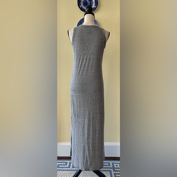 Current/Elliot | The Perfect Muscle Tee Slit Coverup Beach Dress, Heather Grey - Picture 3 of 9